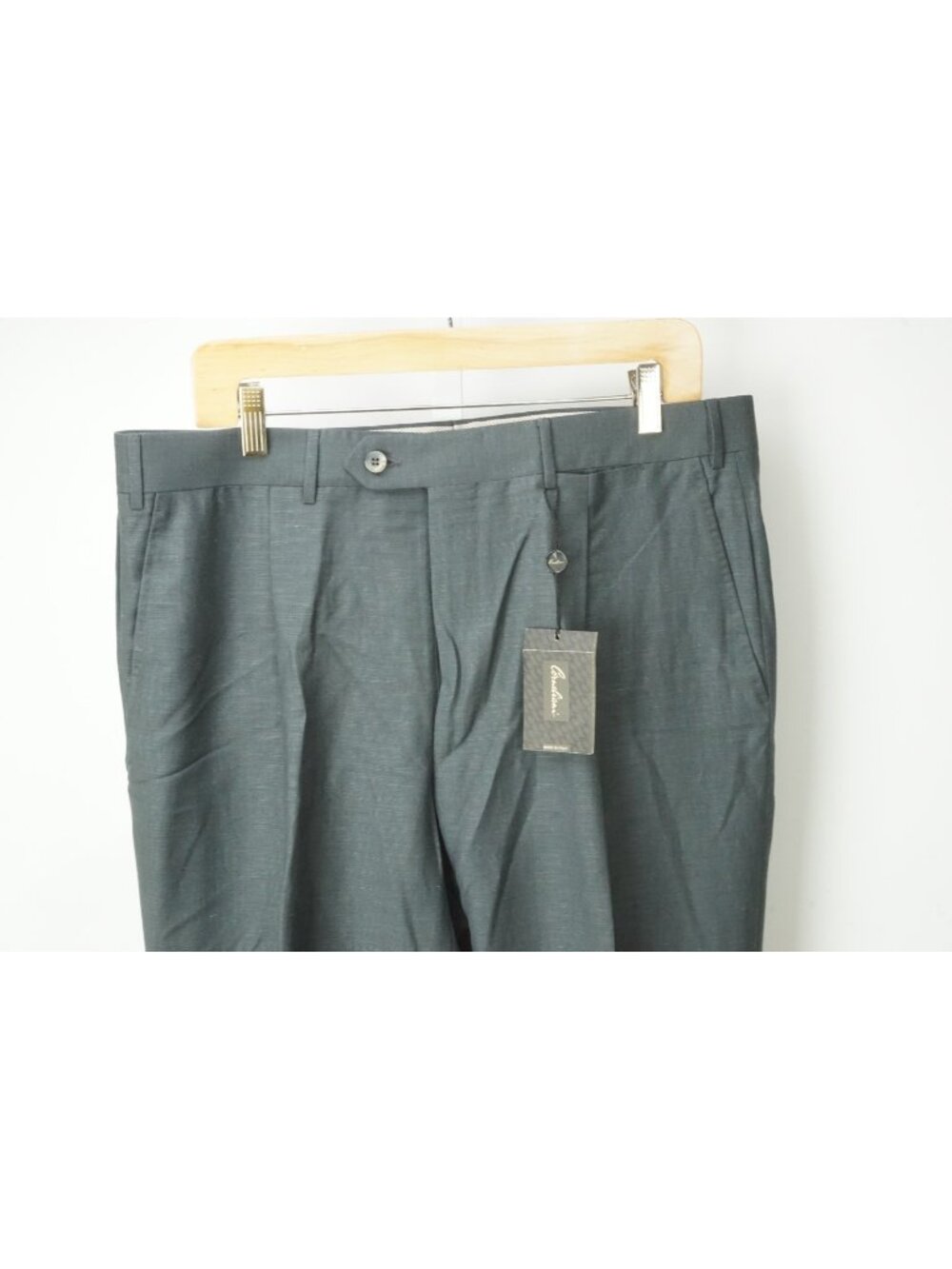 Corneliani Master Gray Linen Blend Dress Pants Sz 52R EU BRAND NEW